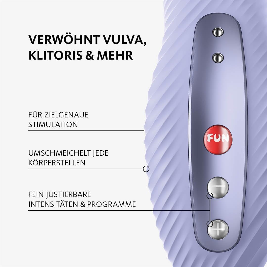 FUN FACTORY Laya III Suspended Vibrator (Soft Purple) - Deep Stimulating Sex Toy in Iconic Design for Accurate Clitoral Stimulation - Skin-friendly, Medical Silicone, Made in Germany – Bild 7