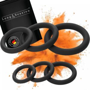 Silicone Ring Set – Improved Version 2.0 – As Rings and Testicle Rings for Men – Cock Rings for a Harder and Longer Erection – Ring and Testicle Ring