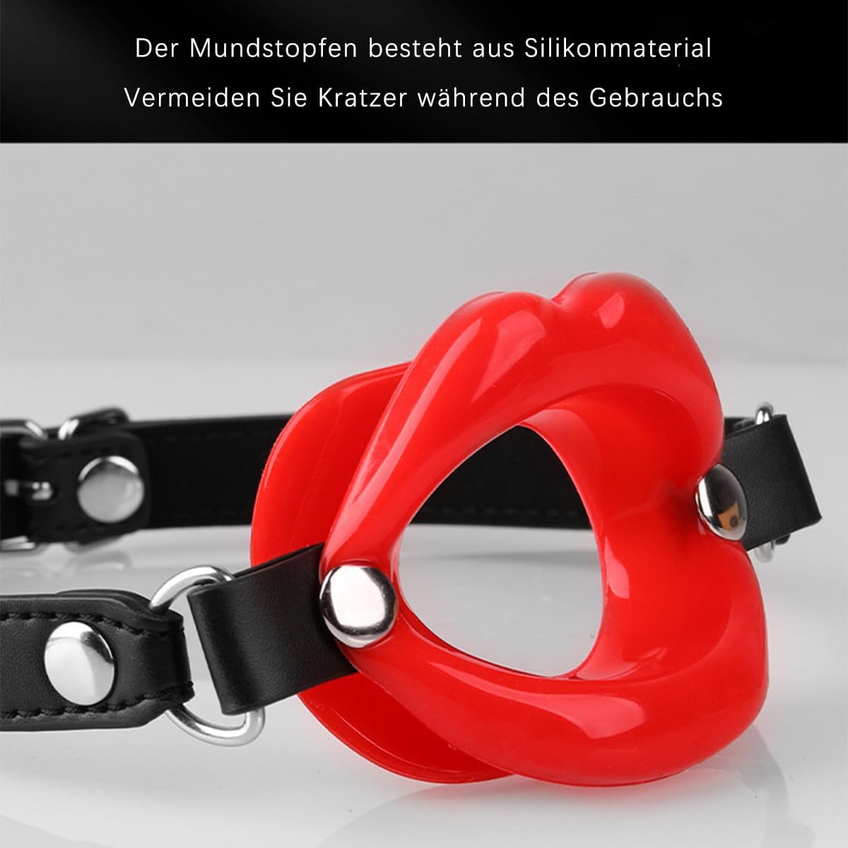 Silicone Mouth Gag Gag BDSMs Toy Extreme Slave Adjustable Gag Nipples Sex Restraints & Bondage Erotic Sex Toy for Couples Sex Games – Bild 3