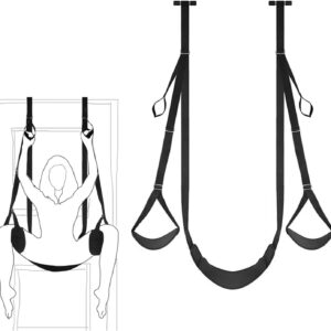 Premium Love Swing Sex Swing Special Extra Robus Deluxe Set Wide & Comfortable Padded with Seat for Couples up to 100 kg, Sex Swing Also for Door without Drilling