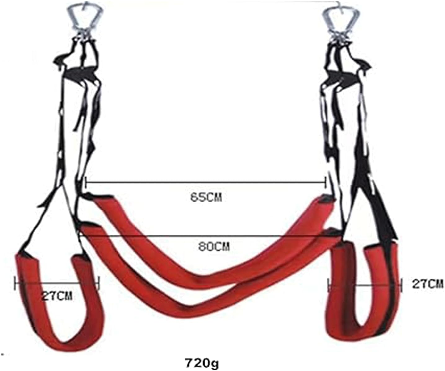 Sex Swing Bondage Set, Sling Love Swing for Adults, Sex Furniture, Load Capacity 150 kg (Colour: Black) – Bild 3
