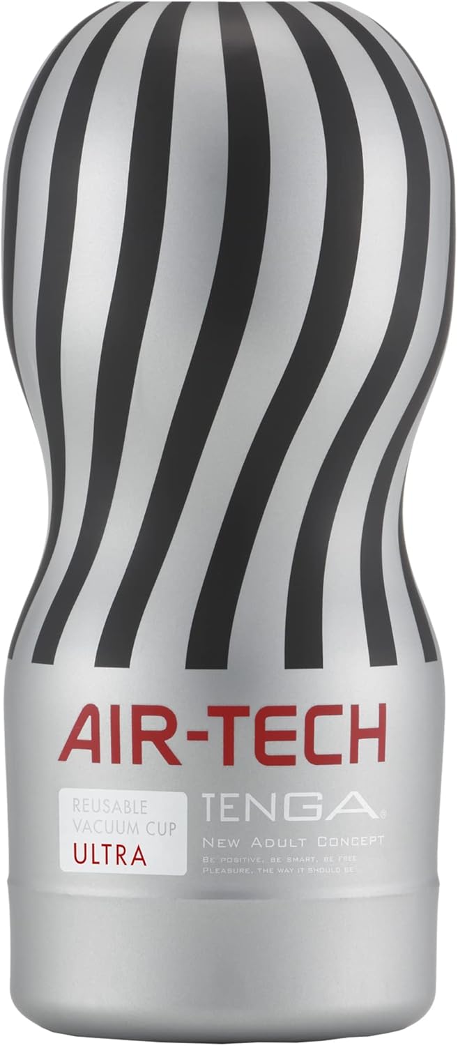 TENGA Air-Tech Reusable Vacuum Cup, Silver (Ultra) & Air-Tech Reusable Masturbation Aid for Men, Black (Strong), Regular, 100 ml, Pack of 1 – Bild 2