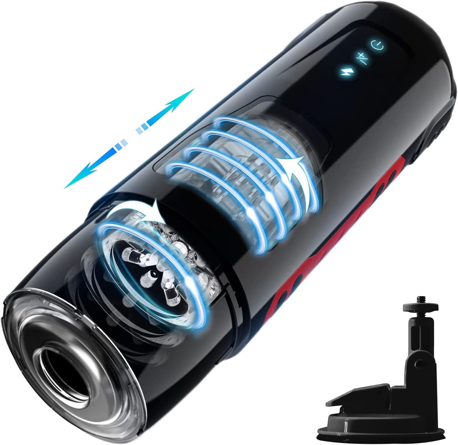 Electric Masturbator Cup, Masturbating Man with 7 Range Frequencies and Rotation Modes, Pocket Pussy Pussy Realistic Vagina, Masturbating for Men, Pocket Pussy Masturbators