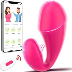 Vibrator Sex Toy for Women Couples with 10 Vibration Modes, Erotic Sex Toy Vibration for Women with App, Sex Toys Vibrator Died Clitoris Stimulator Dildo Vibrators Quiet