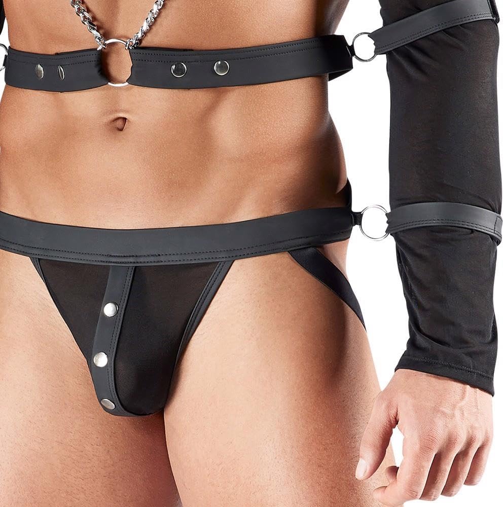 Svenjoyment Bondage Men's Set, Black, S – Bild 5