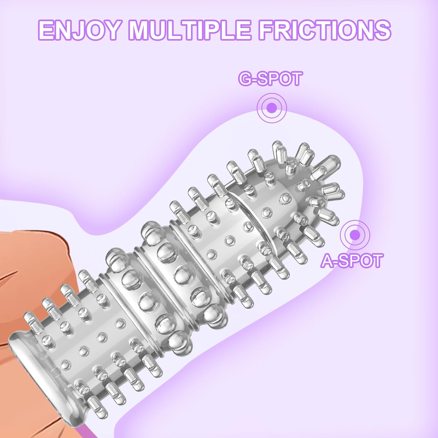 7-Piece Finger Sleeves Set Masturbation, Foreplay Sex Finger Ticklers Set, Sex Toy for Couples, Extreme, Erotic Finger Massage for Clitoris Stimulation, Finger Sleeve for Men and Women – Bild 5