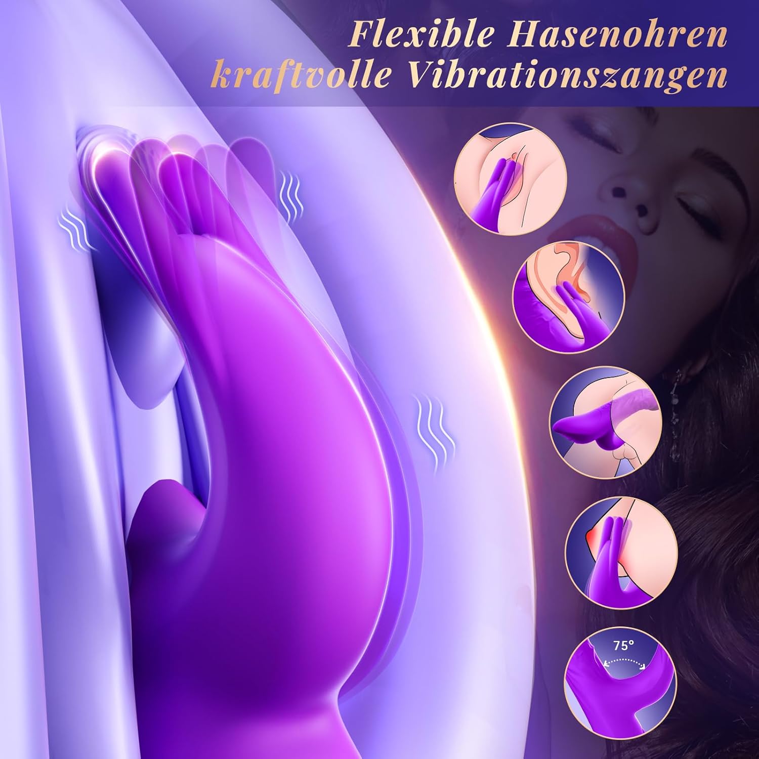 Powerful Vibrator Dildo Sex Toy for Women, Quiet Vibrator Sets for Women Clitoris Sex Toy, 10 Vibrations for Women CG Simultaneous Climax Sex Toy Sets for Women IPX7 – Bild 3