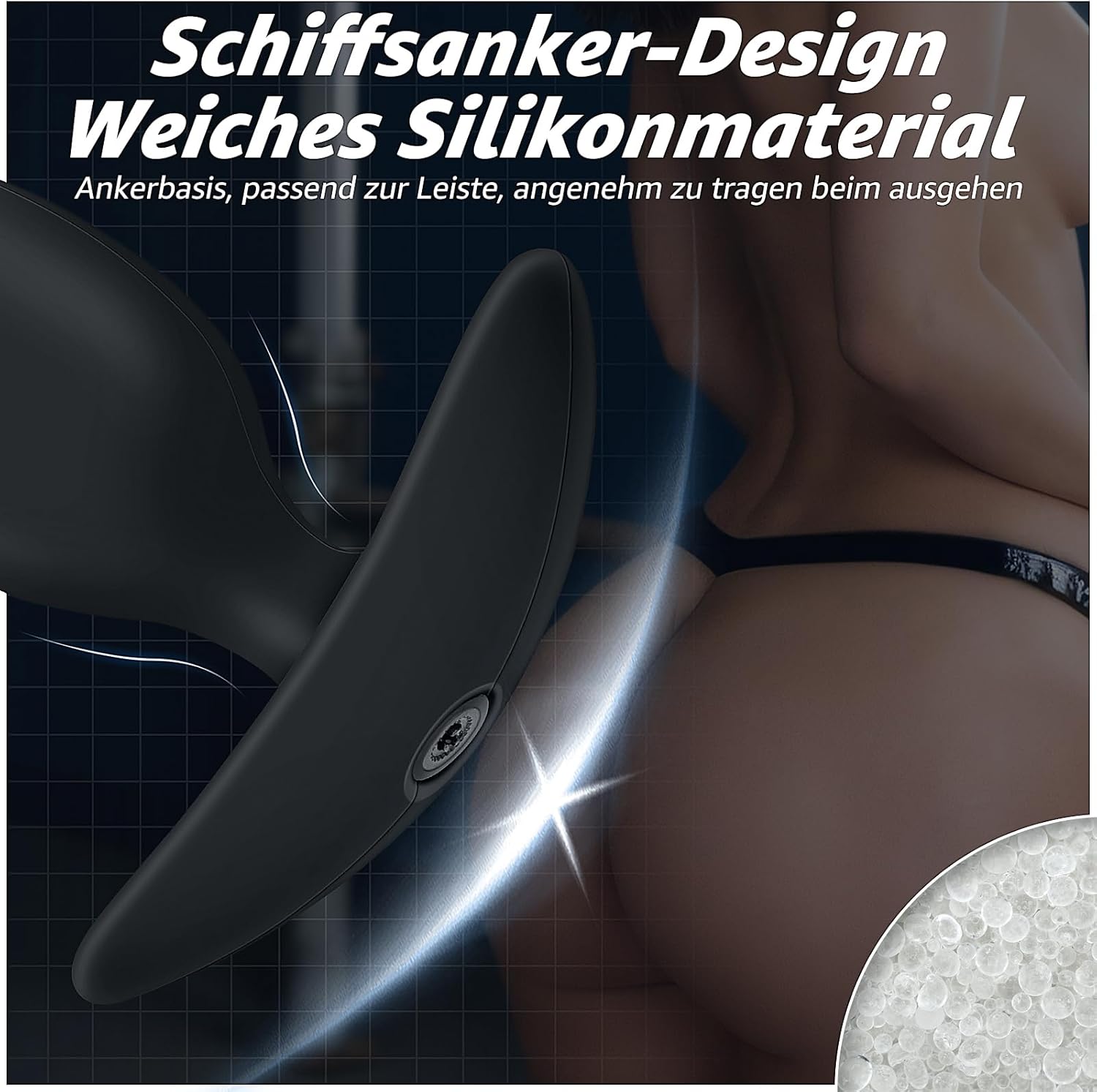 Steel Balls Inflatable Plug with Magnetic Closure System for Air Pump, Adjustable Giant Dildo Butt Plug, Removable, Plug, Expander, SM Sex Toy for Couples, Women, Men, Extreme – Bild 4