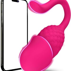 Vibro Eggs for Women with App – Remote Controlled Vibrator 9 Modes Waterproof USB Medical Silicone 7 cm Length, Diameter 3.7 cm Discreet & Quiet Fops M105