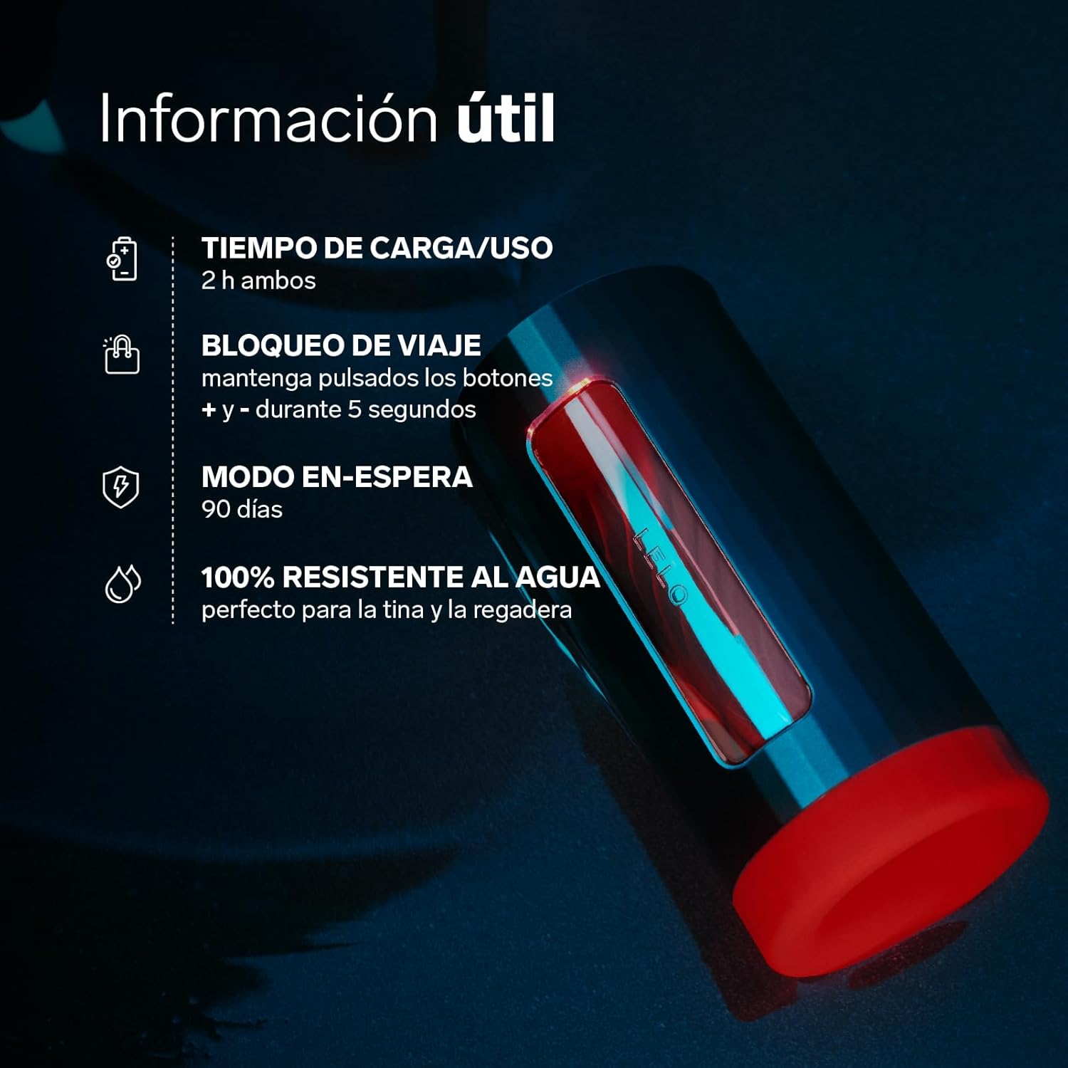 LELO F1S V3 XL Pleasure Console Sex Toy for Men Solo with Bluetooth App, Sex Toy for Men, 8 Modes and Interactive AI Mode, Masturbating for Men, Eectric, Masturbator Cup, Red – Bild 4