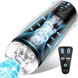 Electric Masturbator Cup 10 Vibration with 10 Suction Modes, Sex Toy for Men Solo Sex Toys Masturbating for Men Pocket Pussy Masturbators with 3D Realistic Vagina Pussy