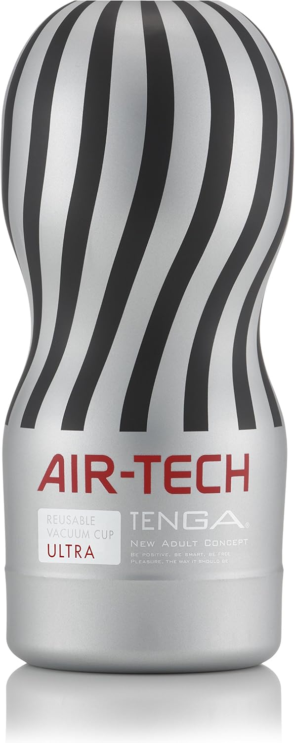 TENGA Air-Tech Reusable Vacuum Cup, Silver (Ultra) & Air-Tech Reusable Masturbation Aid for Men, Black (Strong), Regular, 100 ml, Pack of 1 – Bild 3