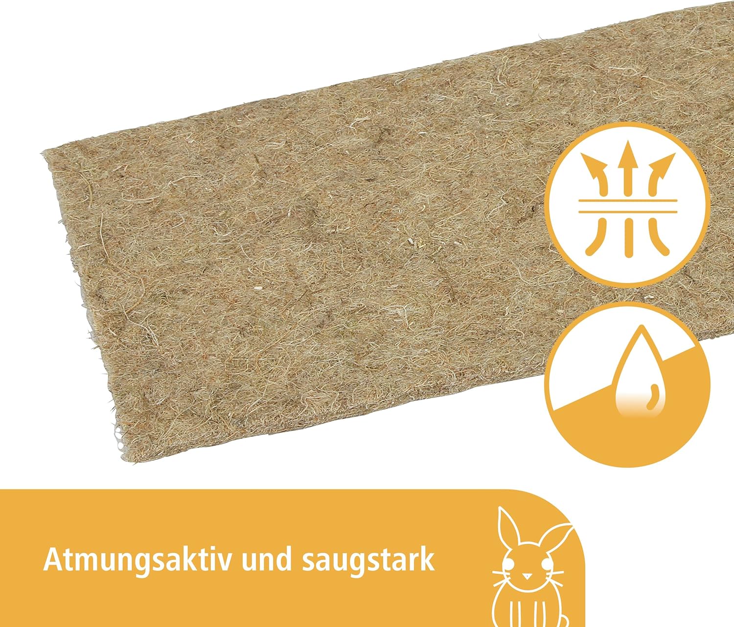 Kerbl Hemp Rodent Mat, 40 x 100 x 1 cm – Bild 4