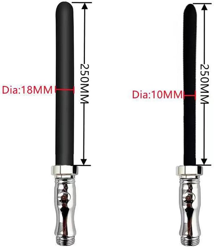 Silicone Colon Douche Shower Enema Tube Rinse Vaginal Cleansing Cleansing Cleaner SM Enema Shower Angle Wand Bondage Sex Toy for Women Men (10 mm) – Bild 2