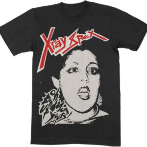 X-Ray Spex T Shirt Oh Bondage Band Logo Nue offiziell Herren Schwarz