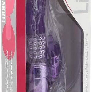 BeHorny Rabbit Vibrator, Long 10 Inch G-Spot, Clitoris, Sex Toy with Multiple Speeds, Mega Power Thriller, Purple