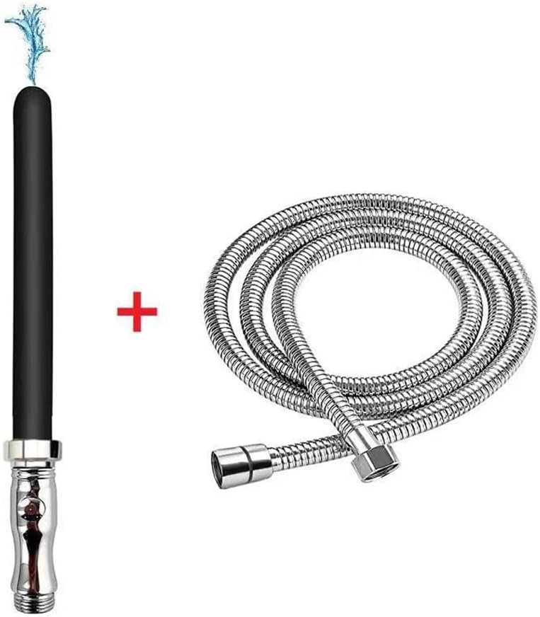 Silicone Colon Douche Shower Enema Tube Rinse Vaginal Cleansing Cleansing Cleaner SM Enema Shower Angle Wand Bondage Sex Toy for Women Men (10 mm) – Bild 3