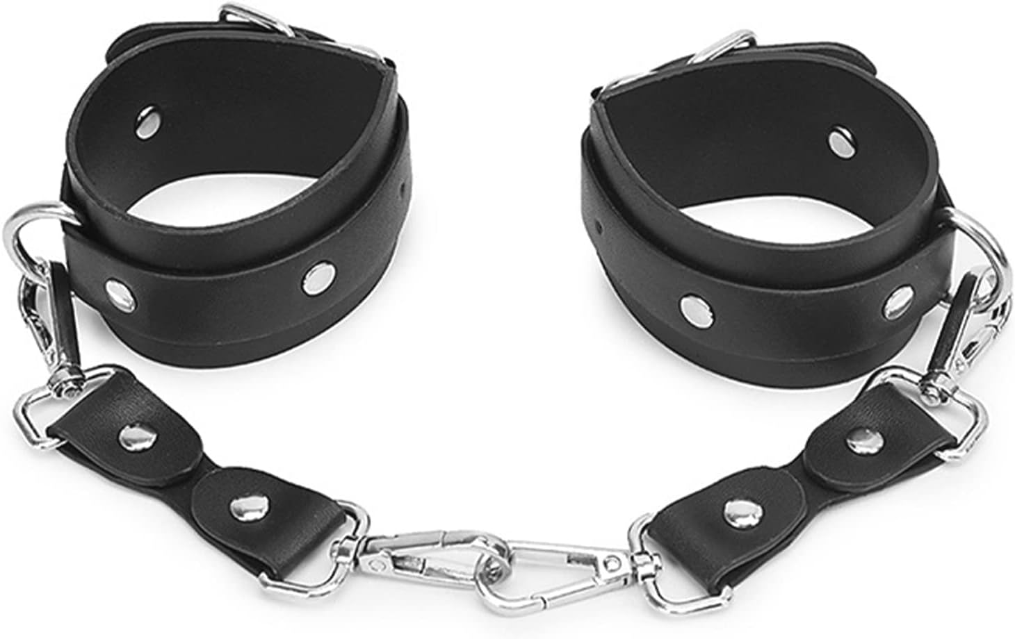 BDSMYOU Punk Harness Women's Leather Restraints Set with Handcuffs, Gothic Clothing Bondage Set with Garter Belt, Sexy Lingerie for Sex, Underwear BDSM Toy for Couples – Bild 3