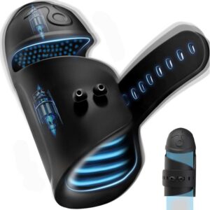 360° Covering Electric Trainer Vibrator Masturbator with 10 Powerful Vibrations Exerciser Masturbator Adjustable Size Automatic Masturbator Cup for Men Couples