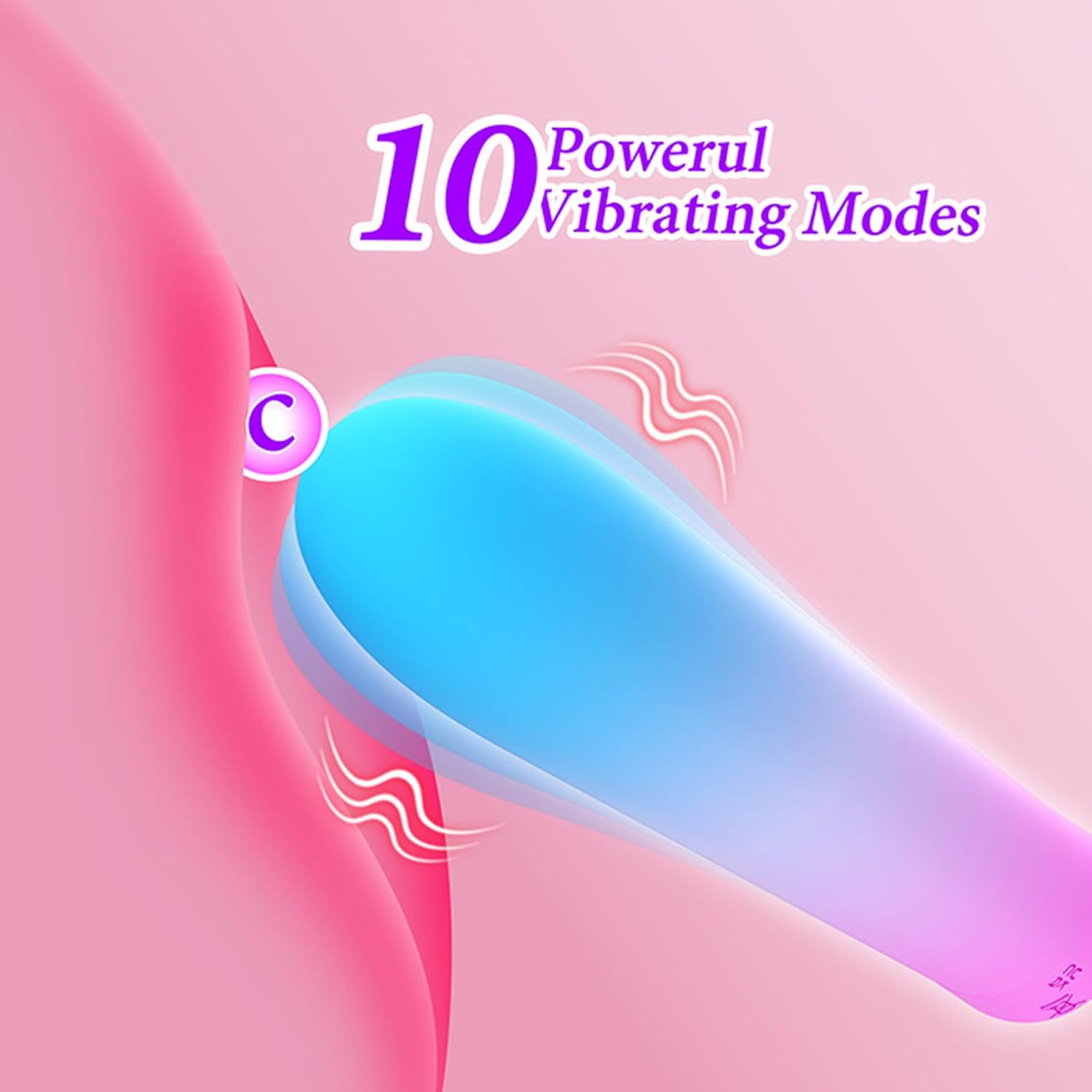 Vibrating Egg Mini Vibrator with 10 Vibration Modes, Waterproof Sex Toys for Women, Love Balls & Vibro Egg, Compact, Quiet Vibrator for Travel, Vibration Egg, SM Sex Toy for Women, Couples – Bild 2