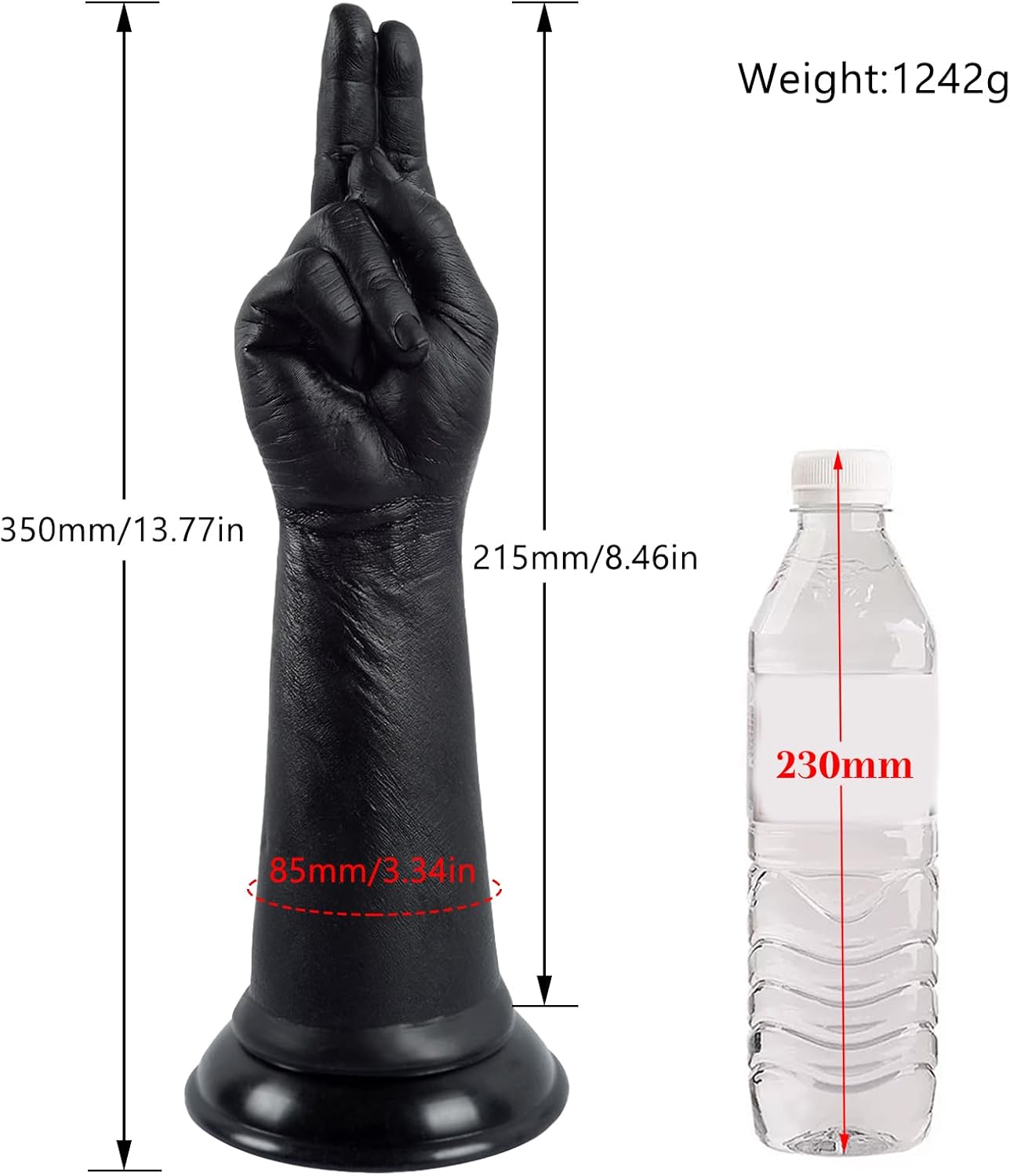 350 mm Giant Dildo XXL with Suction Cup, Extra Thick Dildos, Large Stretcher, Giant Dilo Tail Plug for Women Men XXL, Dilos Men's Butt Plug, SM Sex Toy for Couples, Extreme Sex – Bild 2