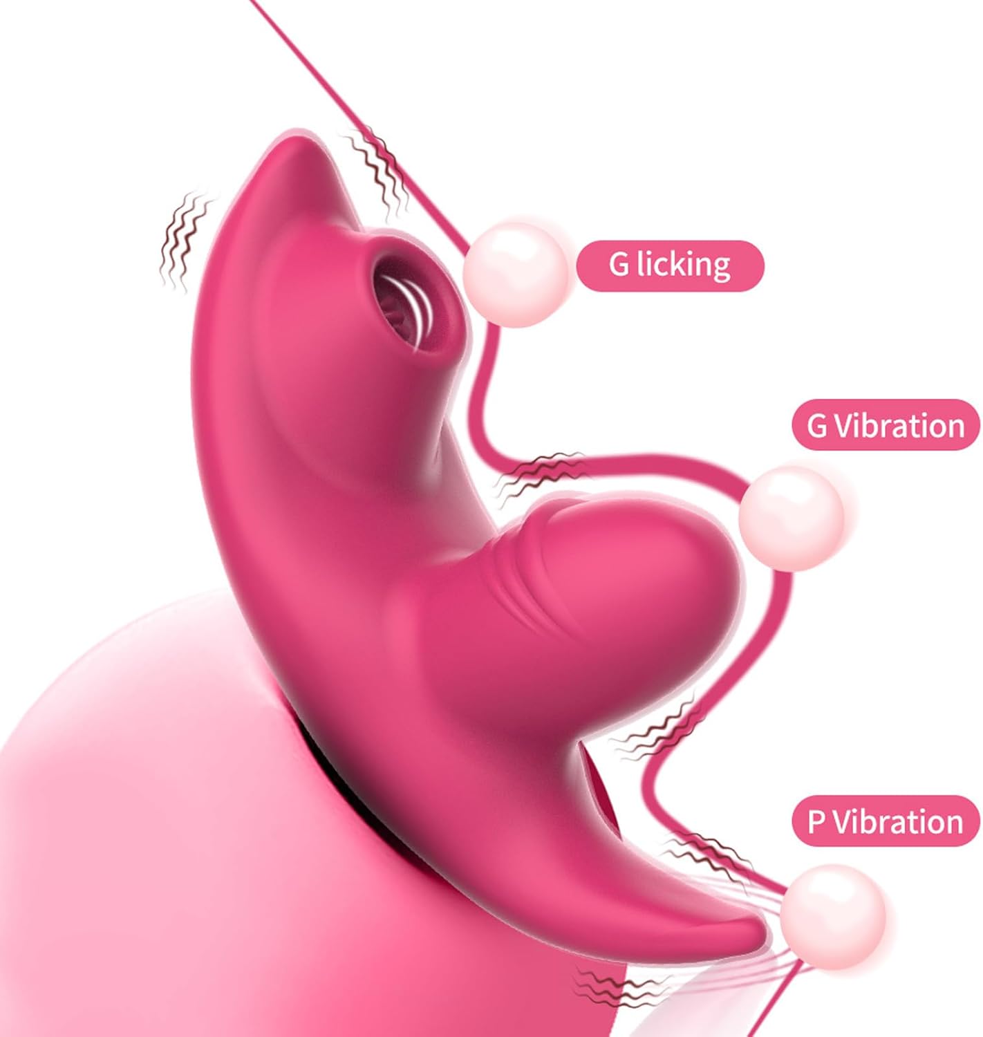 Butterfly Vibrator Vibration for Women Sex Toy with 9 Vibration Modes Swing Vibrator Love Balls for Women Vibro Egg with Bluetooth App Control for Travel Sex Toy for Women (Red-B) – Bild 5