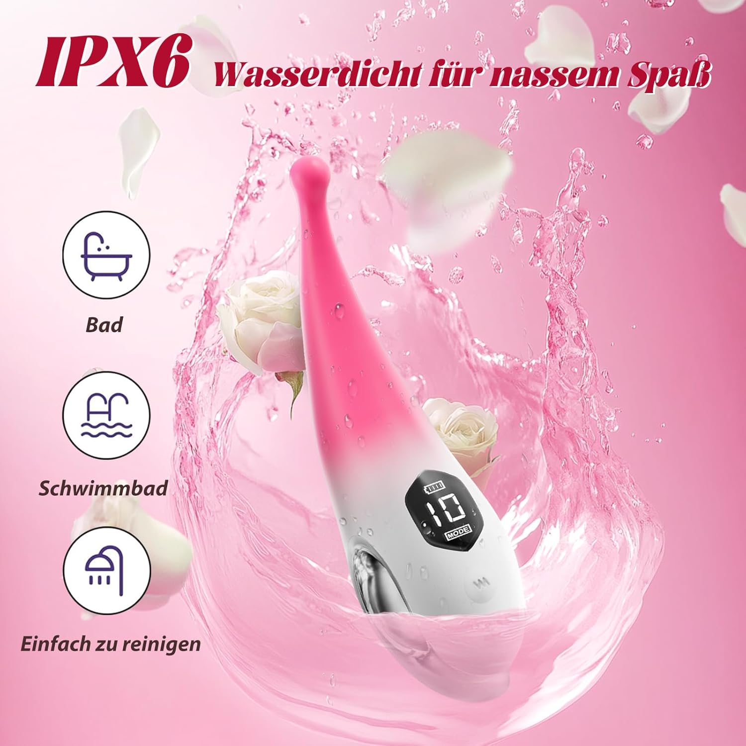 Rinofans Vibration for Women Clitoris Vibrator Sex Toy for Women and Couples Extreme Sex - G Spot Vibrators with 10 Mode Strong Quiet Clitoris Stimulator for Her Dildo Sex Toys for Men – Bild 6