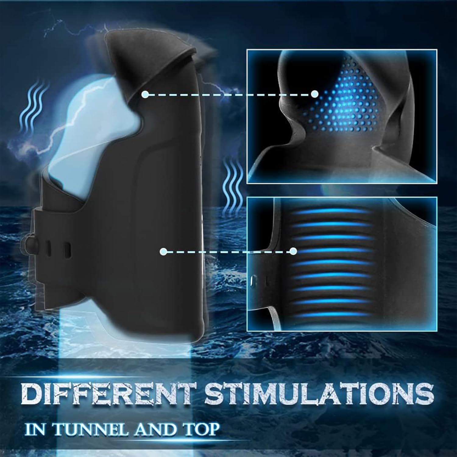 360° Covering Electric Trainer Vibrator Masturbator with 10 Powerful Vibrations Exerciser Masturbator Adjustable Size Automatic Masturbator Cup for Men Couples – Bild 7
