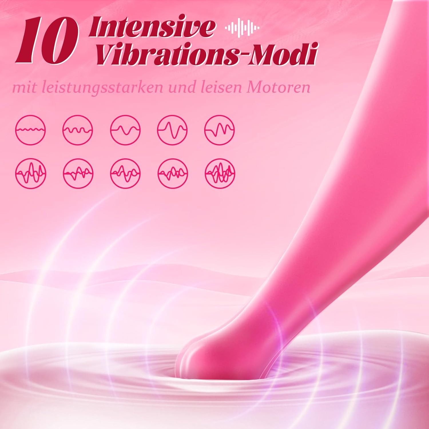 Rinofans Vibration for Women Clitoris Vibrator Sex Toy for Women and Couples Extreme Sex - G Spot Vibrators with 10 Mode Strong Quiet Clitoris Stimulator for Her Dildo Sex Toys for Men – Bild 3