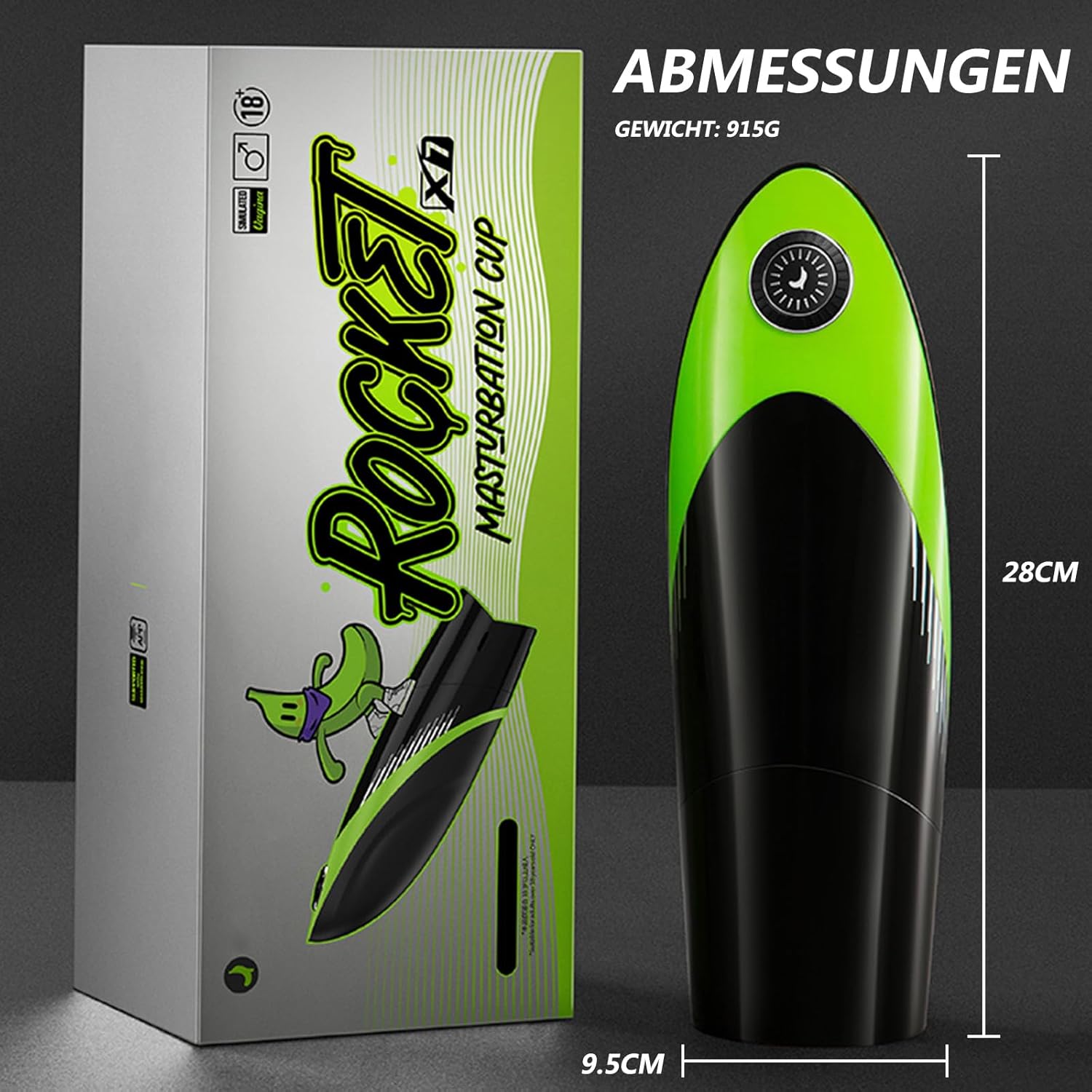 APP Electric Masturbator Man Hands-Free Cup, Sex Toy for Men, Masturbating for Men with 10 Modes Telescopic Function and Vibration (42° Heating) – Bild 8