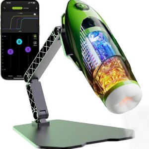 APP Electric Masturbator Man Hands-Free Cup, Sex Toy for Men, Masturbating for Men with 10 Modes Telescopic Function and Vibration (42° Heating)