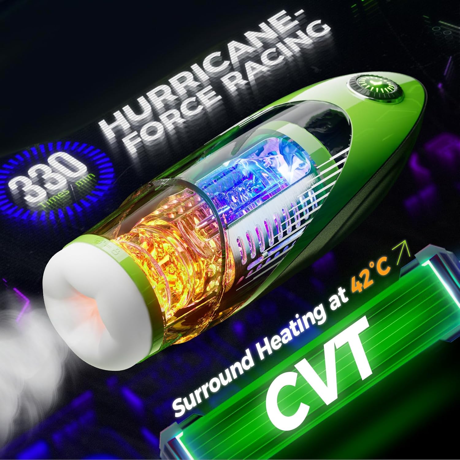 APP Electric Masturbator Man Hands-Free Cup, Sex Toy for Men, Masturbating for Men with 10 Modes Telescopic Function and Vibration (42° Heating) – Bild 5