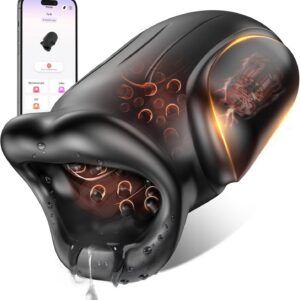 Masturbating for Men Sucking 4-in-1 Masturbating for Men Electric with Mouth-Shaped Mouth Gag Sex Toys Sex Toys Vibrator with 10 Modes