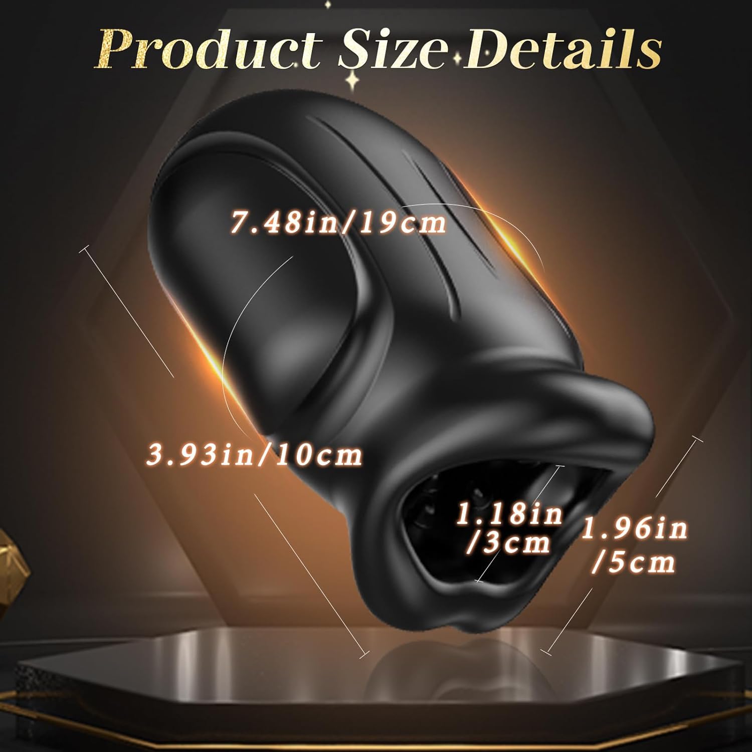 Masturbating for Men Sucking 4-in-1 Masturbating for Men Electric with Mouth-Shaped Mouth Gag Sex Toys Sex Toys Vibrator with 10 Modes – Bild 4