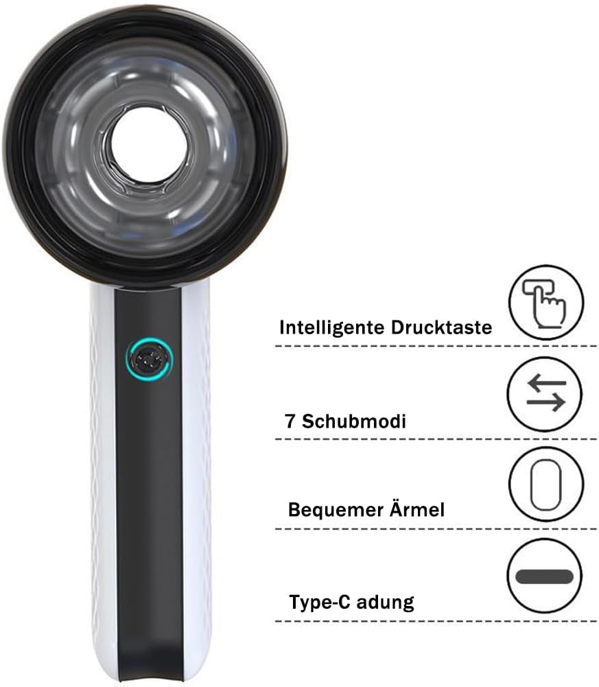 Huzoomt Electric Masturbator Cup Man Hands-Free Automatic Masturbators with 7 Modes Telescopic Function, Pocket Pussy Stroker Erotic Sex Toy for Men Pocket Pussy Masturb – Bild 5