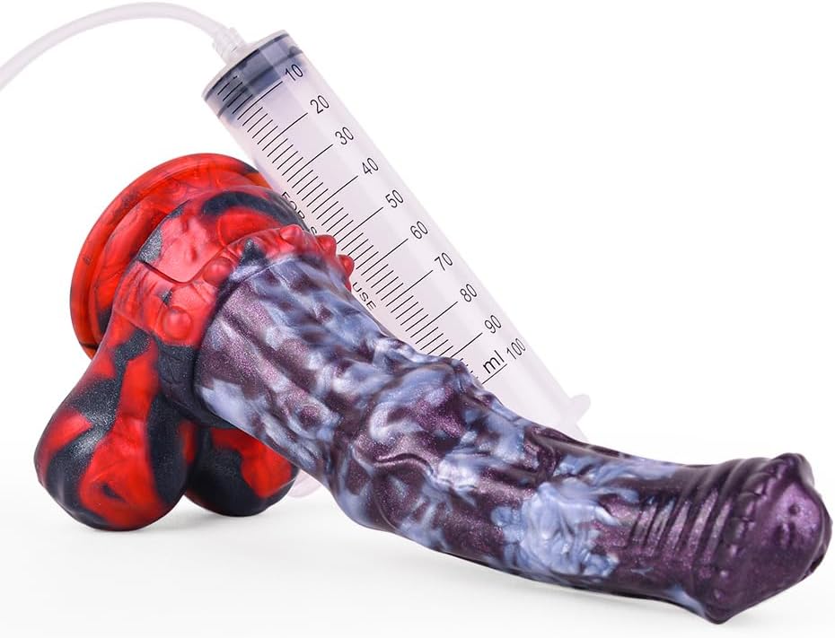 Realistic Animal Dildo XXL Giant Horse Dildo Spray Dildo with Suction Cup Silicone Dildo Ejaculation Function Silicone Plugs Sex Toy for Women Men – Bild 7