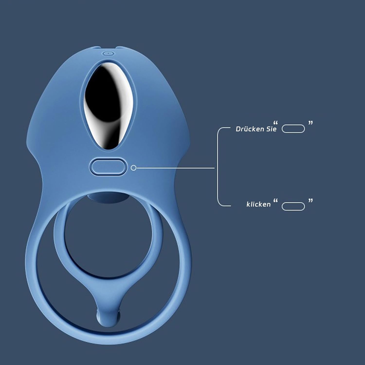 App Ring Vibrator for Couples, Extreme Rings, Erotic Sex Toy with 5 Vibration Modes, Sex Toys for Men, Dual Cock Ring, Sex Toy for Clitoris, Masturbating – Bild 4