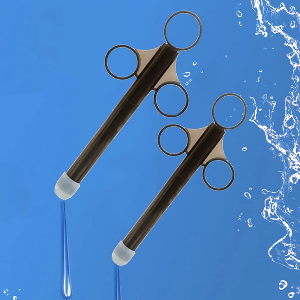 Pack of 2 Lube Tube Syringes Lubricant Applicator Reusable Lubricant Syringe Aid Tools for Men Women Anus and Vagina Cleaning Tools with Traction Ring and Finger Grip – Bild 6