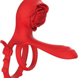 Ring Vibrator Sex Toy for Couples for Couples Extreme Sex with 9 Vibration Modes App Can Control Dual Cock Ring Testicle Ring Sex Toy Men Couples Massager Masturbator