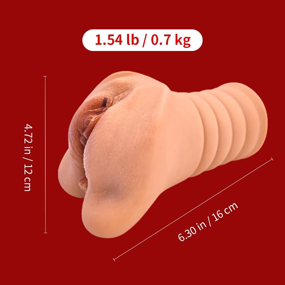 Masturbator Pocket Pussy Masturbators, Silicone Sex Toy (700 G), 2-in-1 Vaginal Masturbator, 16 cm Realistic Masturbator – Bild 2