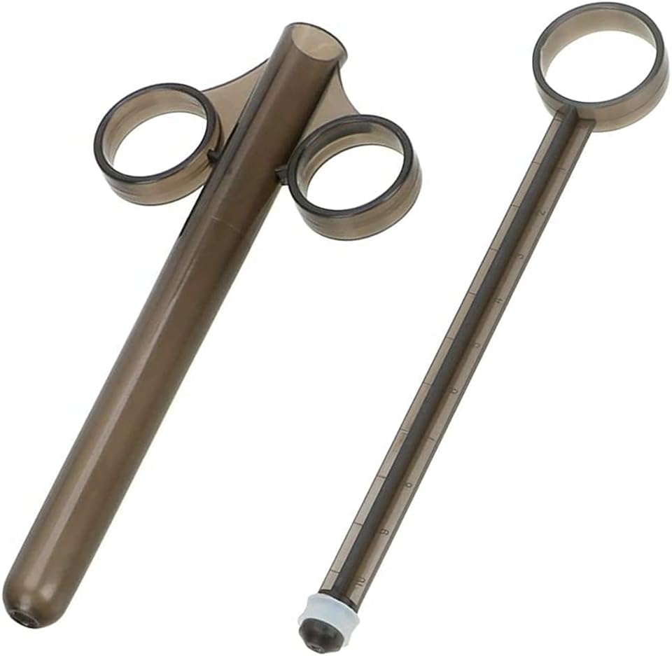 Pack of 2 Lube Tube Syringes Lubricant Applicator Reusable Lubricant Syringe Aid Tools for Men Women Anus and Vagina Cleaning Tools with Traction Ring and Finger Grip – Bild 7