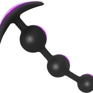 BDSMJOY Balls Silicone, Plug Chain with Beads, Stretcher Expander Dildo Tail for Women, Hook Toys for Couples Women Men Extreme Sex (S)