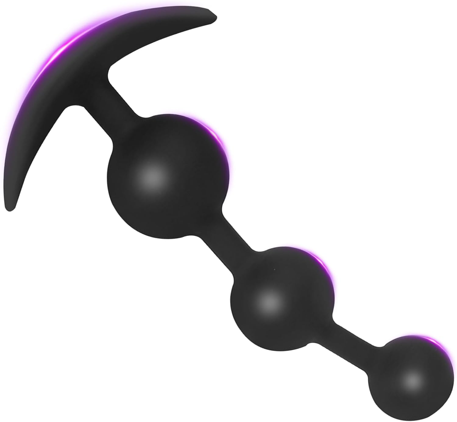 BDSMJOY Balls Silicone, Plug Chain with Beads, Stretcher Expander Dildo Tail for Women, Hook Toys for Couples Women Men Extreme Sex (S)