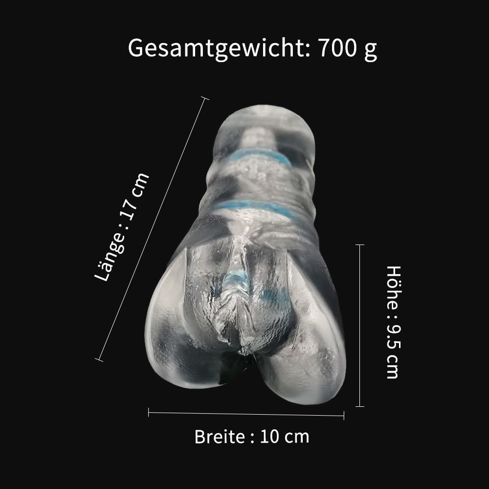 Masturbator Pocket Pussy Masturbators, Silicone Sex Toy (700 G), 2-in-1 Vaginal Masturbator, 16 cm Realistic Masturbator – Bild 3