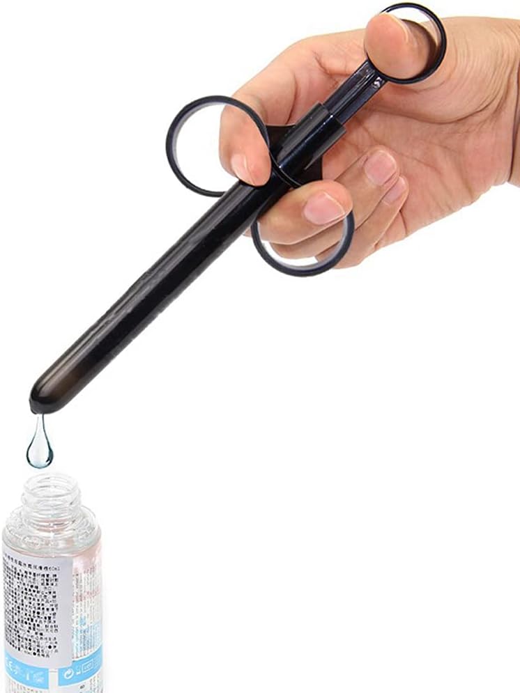 Pack of 2 Lube Tube Syringes Lubricant Applicator Reusable Lubricant Syringe Aid Tools for Men Women Anus and Vagina Cleaning Tools with Traction Ring and Finger Grip – Bild 4