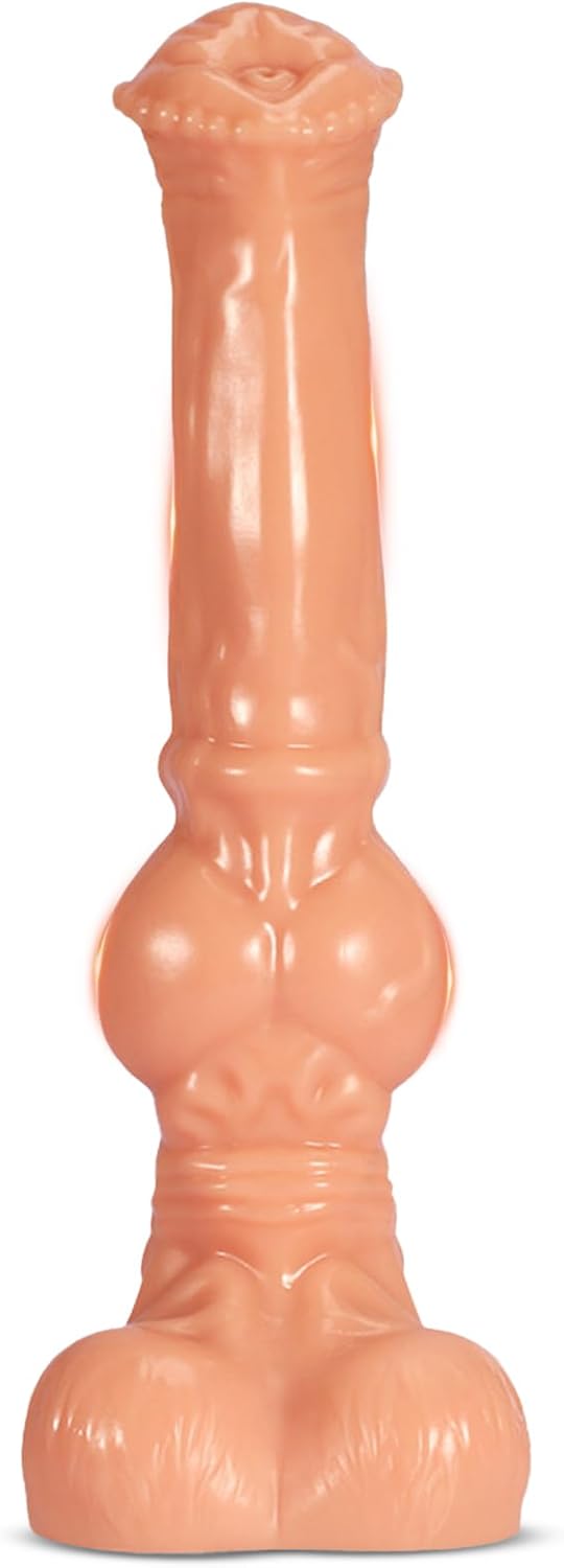 Giant Dilo Tail Classic Dildos with Suction Cup - 30 cm XXL Plug Dildo Large with Knot Balls and Suction Cup, Dilos Men, Butt Plug Plug Sex Toy for Men Women Couples (XL)