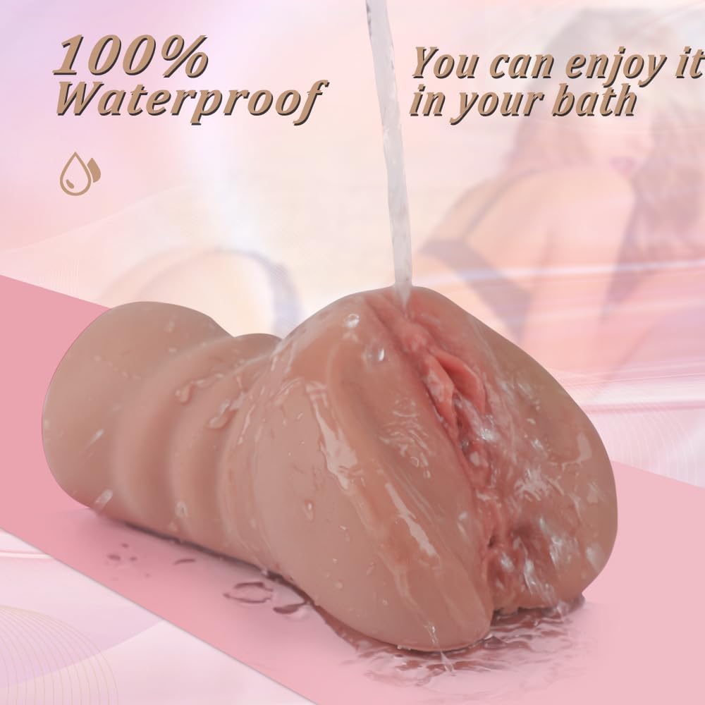 amiufans Masturbator Sex Toy for Men Solo, Pocket Pussy Realistic Large with Double Channel 3D Vagina Clitoris Erotic Sex Toy for Men Masturbating for Men – Bild 5
