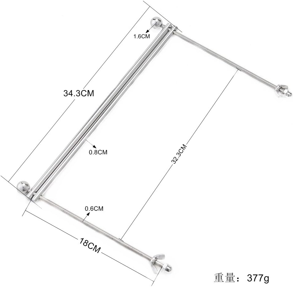 Stainless Steel Spreader Bar Chest Clamp Breast Bondage Adjustable Breast Fetish Sex Toys Spreader Bar