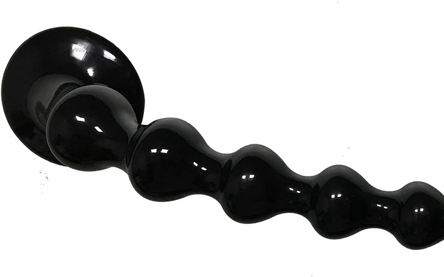 Stretcher 2.5 to 5.3 cm - Love Balls / Balls for Men Women Silicone Butt Plug Open Hollow Erotic Sex Rubber Sex Toy Toy Natural Champagne Stretchy Spreader – Bild 3