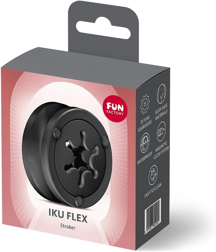 Fun Factory IKU Flex Diameter 3.1 cm Modular Masturbator Structured Sleeve Magnetic Click System Waterproof IPX7 Sex Toy for Men – Bild 3